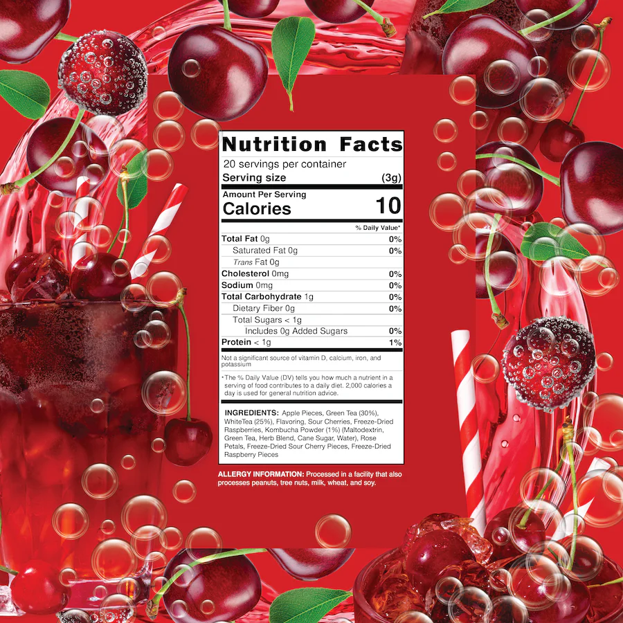 Cherry Fizz - Green & White Tea Blend - Image 2