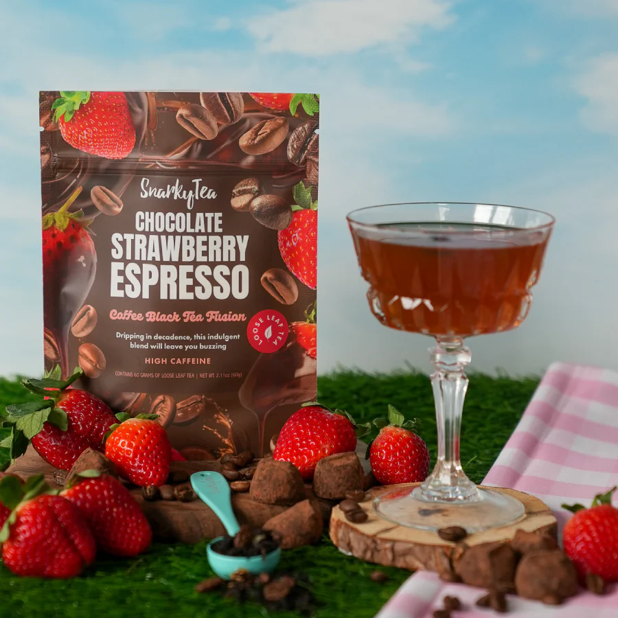 Chocolate Strawberry Espresso - Coffee Black Tea Fusion Blend - Image 2