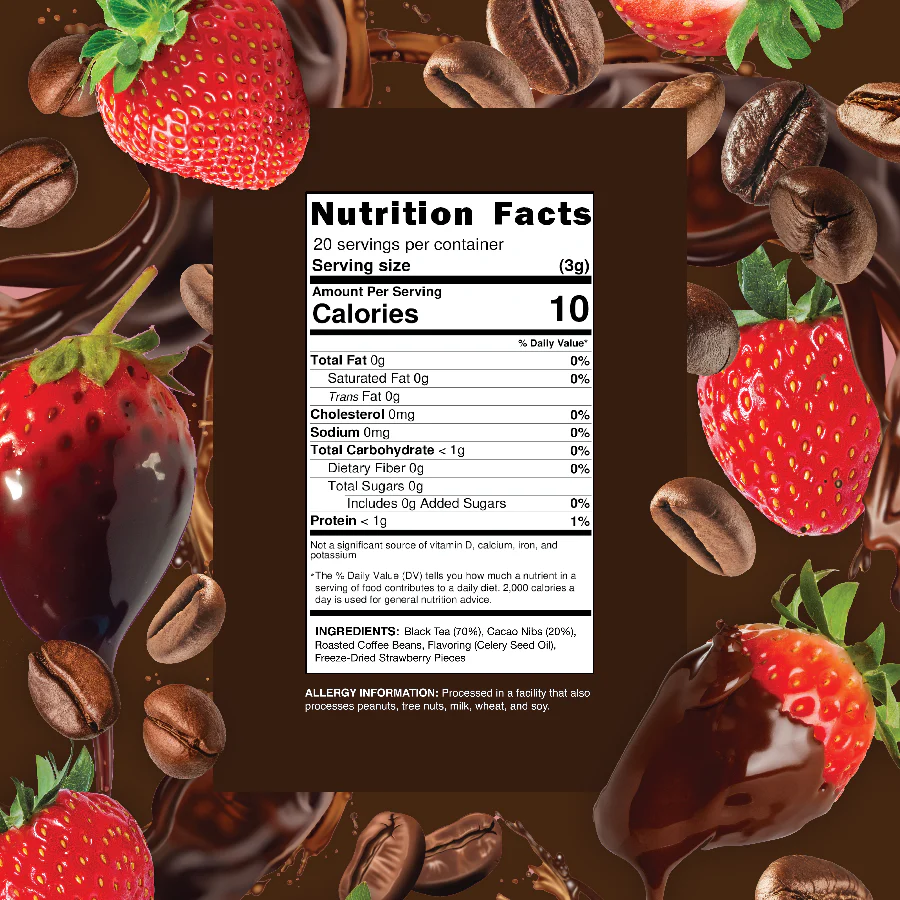 Chocolate Strawberry Espresso - Coffee Black Tea Fusion Blend - Image 4