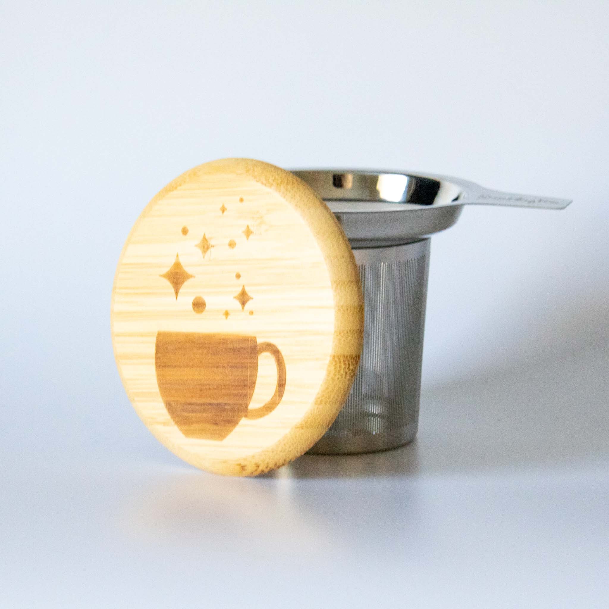 Steel & Bamboo Single Cup Steeper - Image 3