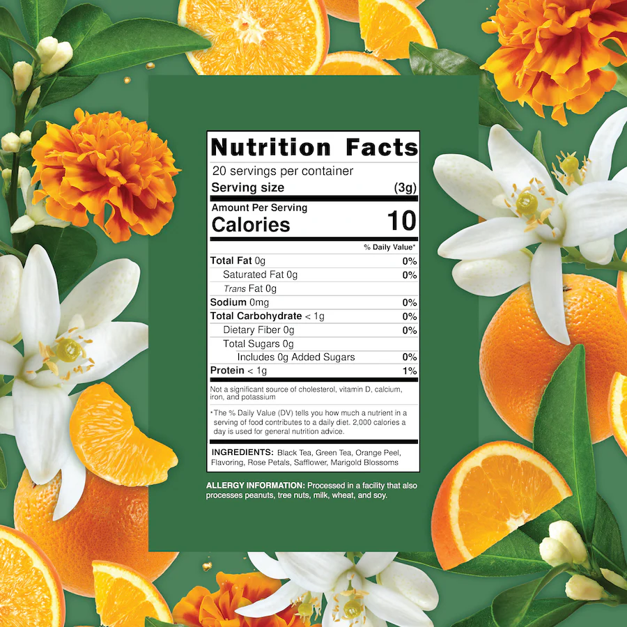 Orange Blossom - Black & Green Tea Blend - Image 4